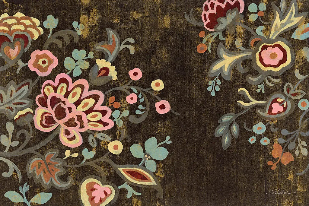 Decorative Paisley by Silvia Vassileva. SKU 23757i. Archival Giclee Fine art print for wall decor.