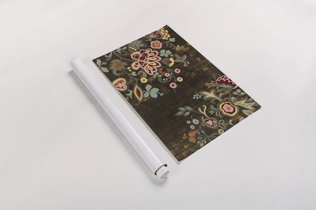 Decorative Paisley by Silvia Vassileva. shown as a rolled paper print. Available as archival giclee rolled canvas, fine art paper, or poster print. SKU 23757i.