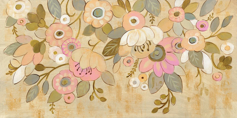 Decorative Pastel Flowers by Silvia Vassileva