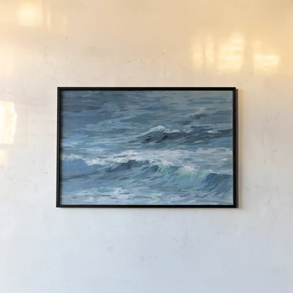 Deep Blue Sea by Silvia Vassileva. shown as a paper print in a black flame. Available as a archival giclee rolled canvas, fine art paper, or poster print. SKU 73224i.