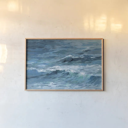 Deep Blue Sea by Silvia Vassileva. shown as a paper print in a natural frame. Available as a archival giclee rolled canvas, fine art paper, or poster print. SKU 73224i.