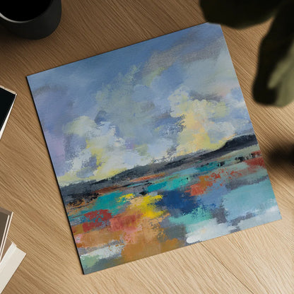 Del Mar Lagoon II by Silvia Vassileva. Shown as a detailed flat fine art print, highlighting archival giclee quality. Available as an archival giclee rolled canvas, fine art paper, or poster print. SKU 90993a.