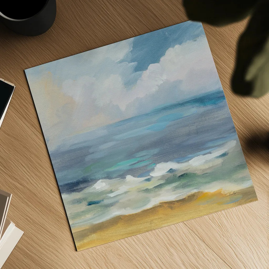 Del Mar Sky I by Silvia Vassileva. Shown as a detailed flat fine art print, highlighting archival giclee quality. Available as an archival giclee rolled canvas, fine art paper, or poster print. SKU 79155a.