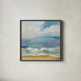 Del Mar Sky I by Silvia Vassileva. Shown in a sleek black glass frame for a contemporary gallery look. Available as an archival giclee rolled canvas, fine art paper, or poster print. SKU 79155a.