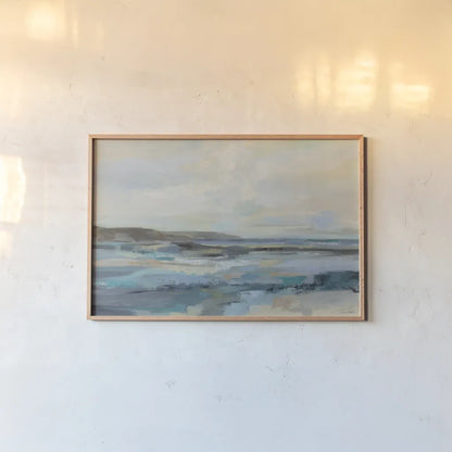 Delmar Lagoon by Silvia Vassileva. shown as a paper print in a natural frame. Available as a archival giclee rolled canvas, fine art paper, or poster print. SKU 100287i.