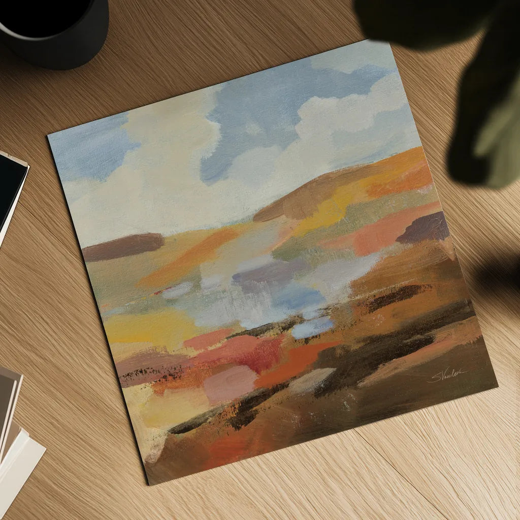 Desert Sky I by Silvia Vassileva. Shown as a detailed flat fine art print, highlighting archival giclee quality. Available as an archival giclee rolled canvas, fine art paper, or poster print. SKU 85387a.
