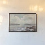Distant Island by Silvia Vassileva. shown as a paper print in a black flame. Available as a archival giclee rolled canvas, fine art paper, or poster print. SKU 77866i.