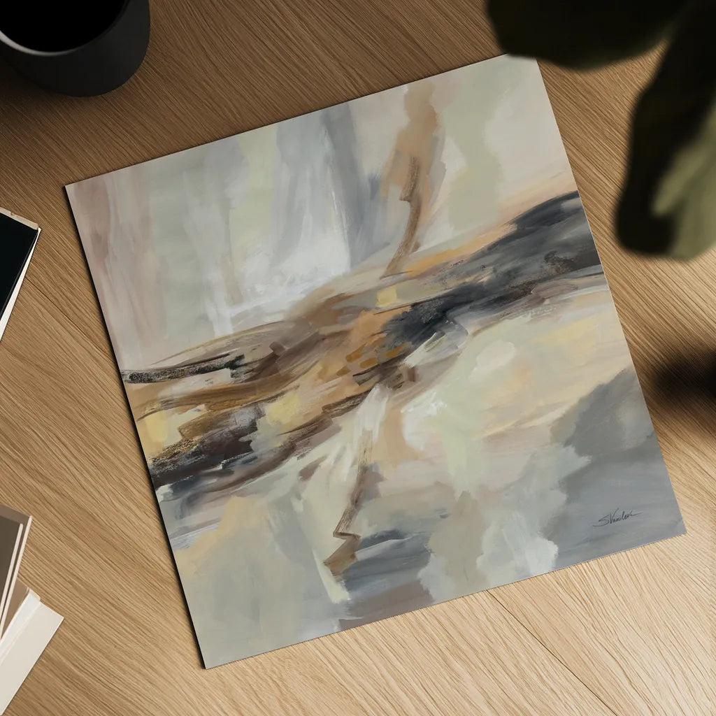 Distant Land by Silvia Vassileva. Shown as a detailed flat fine art print, highlighting archival giclee quality. Available as an archival giclee rolled canvas, fine art paper, or poster print. SKU 77099a.