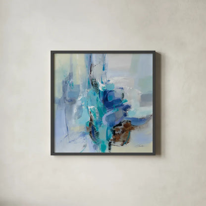 Dove Wings by Silvia Vassileva. Shown in a sleek black glass frame for a contemporary gallery look. Available as an archival giclee rolled canvas, fine art paper, or poster print. SKU 78734a.