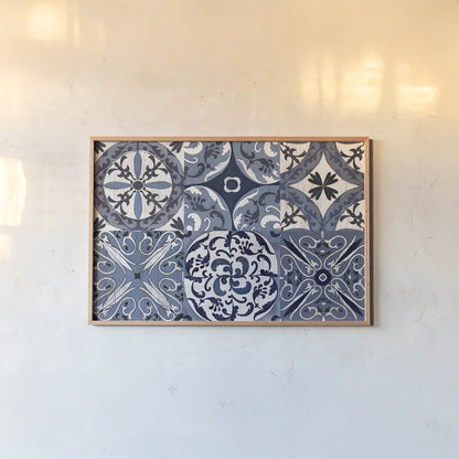 Downtown Oxford Coastlines by Silvia Vassileva. shown as a paper print in a natural frame. Available as a archival giclee rolled canvas, fine art paper, or poster print. SKU 29280i.