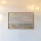 Dreamy Beach by Silvia Vassileva. shown as a paper print in a natural frame. Available as a archival giclee rolled canvas, fine art paper, or poster print. SKU 42128i.