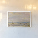 Dreamy Beach by Silvia Vassileva. shown as a paper print in a white frame. Available as a archival giclee rolled canvas, fine art paper, or poster print. SKU 42128i.