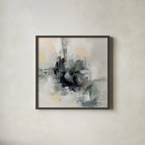 Driving Alone by Silvia Vassileva. Shown in a sleek black glass frame for a contemporary gallery look. Available as an archival giclee rolled canvas, fine art paper, or poster print. SKU 84279a.
