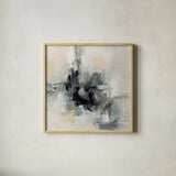 Driving Alone by Silvia Vassileva. Shown in a natural wood glass frame for a timeless modern aesthetic. Available as an archival giclee rolled canvas, fine art paper, or poster print. SKU 84279a.