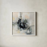 Driving Alone by Silvia Vassileva. Shown in a crisp white glass frame for a clean and minimalist style. Available as an archival giclee rolled canvas, fine art paper, or poster print. SKU 84279a.