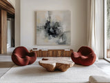 Driving Alone by Silvia Vassileva. Shown as extra-large giant wall art in a modern living room. Available as an archival giclee rolled canvas, fine art paper, or poster print. SKU 84279a.