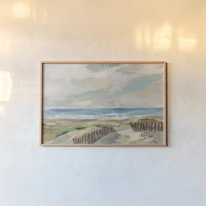 Dunes by Silvia Vassileva. shown as a paper print in a natural frame. Available as a archival giclee rolled canvas, fine art paper, or poster print. SKU 87399i.
