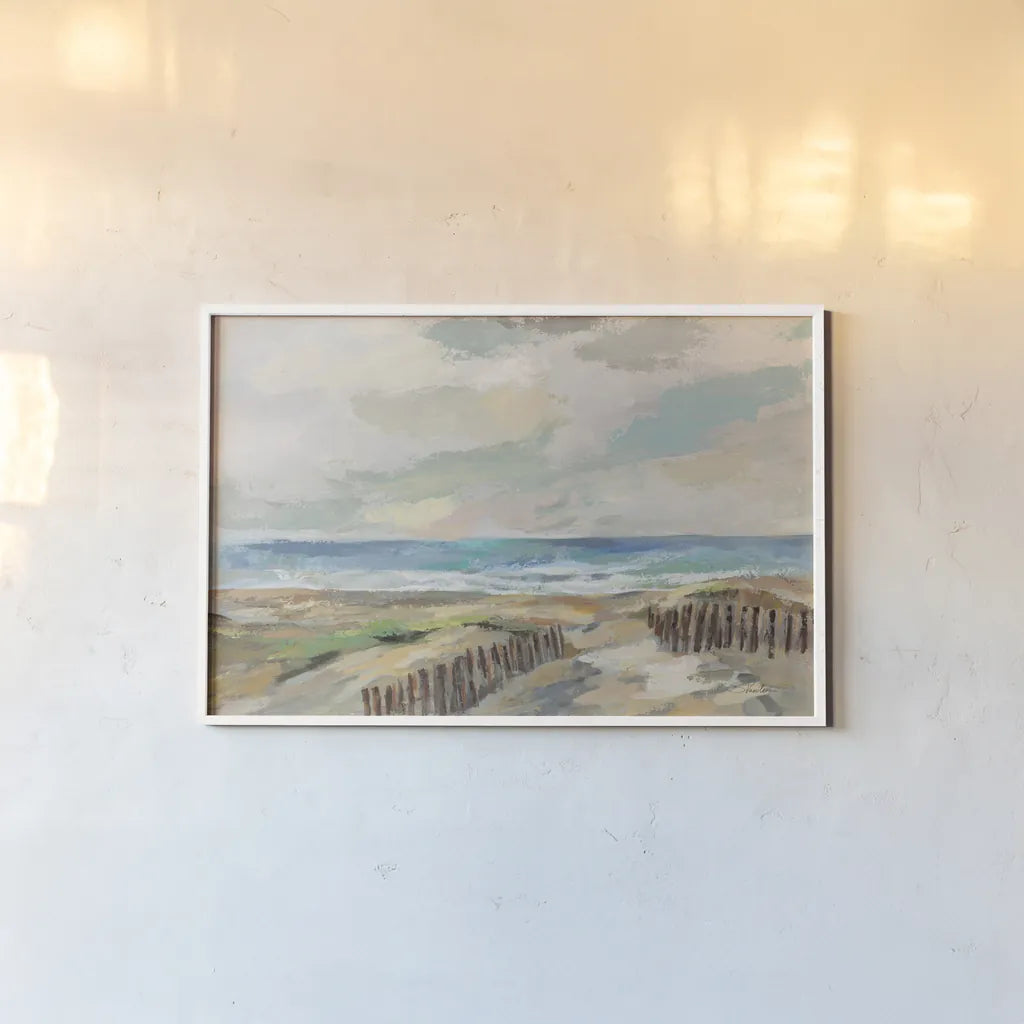Dunes by Silvia Vassileva. shown as a paper print in a white frame. Available as a archival giclee rolled canvas, fine art paper, or poster print. SKU 87399i.