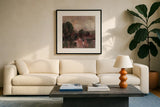 Dusk By The Lake I by Silvia Vassileva. Displayed in a glass frame with matte in a clean modern living room. Available as an archival giclee rolled canvas, fine art paper, or poster print. SKU 103198a.
