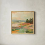 Early September I by Silvia Vassileva. Shown in a natural wood glass frame for a timeless modern aesthetic. Available as an archival giclee rolled canvas, fine art paper, or poster print. SKU 94823a.