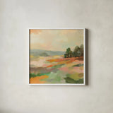 Early September I by Silvia Vassileva. Shown in a crisp white glass frame for a clean and minimalist style. Available as an archival giclee rolled canvas, fine art paper, or poster print. SKU 94823a.