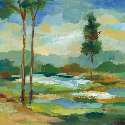 Early Spring Landscape I by Silvia Vassileva. SKU 28660a. Archival Giclee Fine art print for wall decor.