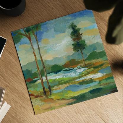 Early Spring Landscape I by Silvia Vassileva. Shown as a detailed flat fine art print, highlighting archival giclee quality. Available as an archival giclee rolled canvas, fine art paper, or poster print. SKU 28660a.