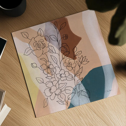 Earthy Boho Lace I by Silvia Vassileva. Shown as a detailed flat fine art print, highlighting archival giclee quality. Available as an archival giclee rolled canvas, fine art paper, or poster print. SKU 77105a.