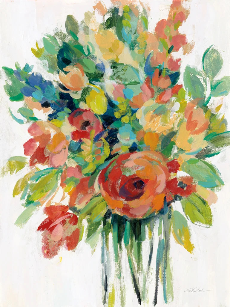 Earthy Colors Bouquet I White by Silvia Vassileva