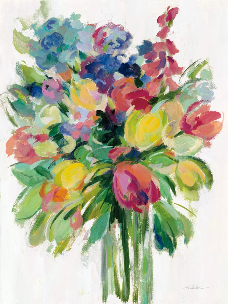 Earthy Colors Bouquet II White by Silvia Vassileva