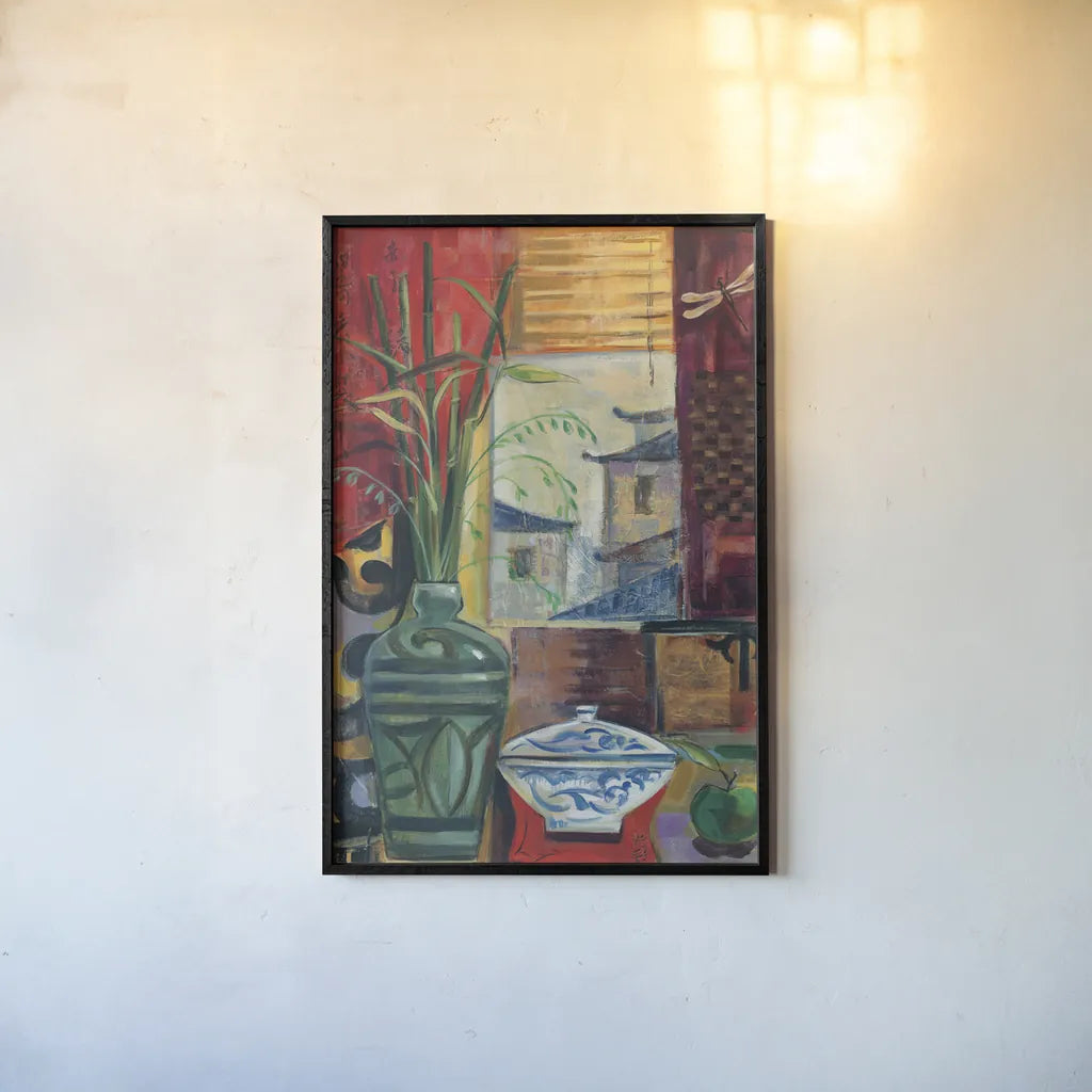 Eastern Melody Crop by Silvia Vassileva. shown as a paper print in a black flame. Available as a archival giclee rolled canvas, fine art paper, or poster print. SKU 36703h.