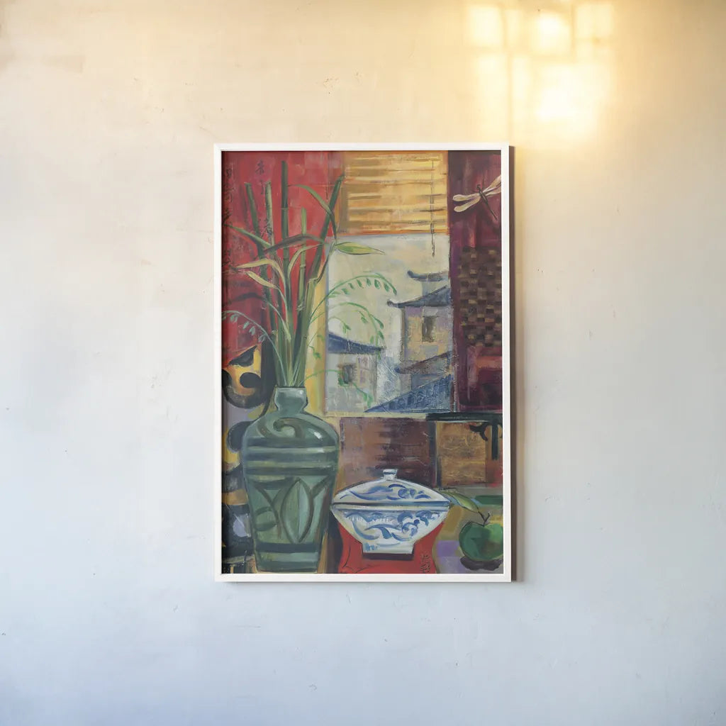 Eastern Melody Crop by Silvia Vassileva. shown as a paper print in a white frame. Available as a archival giclee rolled canvas, fine art paper, or poster print. SKU 36703h.