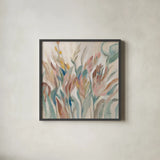 Eden Breeze by Silvia Vassileva. Shown in a sleek black glass frame for a contemporary gallery look. Available as an archival giclee rolled canvas, fine art paper, or poster print. SKU 72298a.