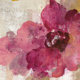 Elegant Fresco Floral Gold Flower I by Silvia Vassileva. SKU 25681a. Archival Giclee Fine art print for wall decor.