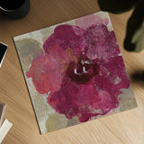 Elegant Fresco Floral Gold Flower III by Silvia Vassileva. Shown as a detailed flat fine art print, highlighting archival giclee quality. Available as an archival giclee rolled canvas, fine art paper, or poster print. SKU 25683a.