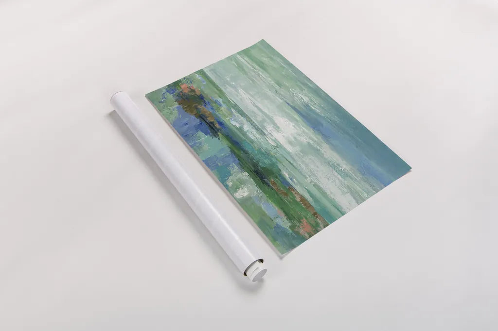 Emerald Bay by Silvia Vassileva. shown as a rolled paper print. Available as archival giclee rolled canvas, fine art paper, or poster print. SKU 18786i.