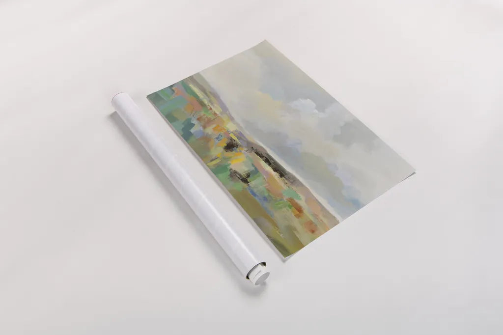 Emerald Meadow by Silvia Vassileva. shown as a rolled paper print. Available as archival giclee rolled canvas, fine art paper, or poster print. SKU 87402i.