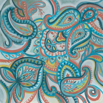 Emerald Paisley I by Silvia Vassileva. SKU 64819a. Archival Giclee Fine art print for wall decor.