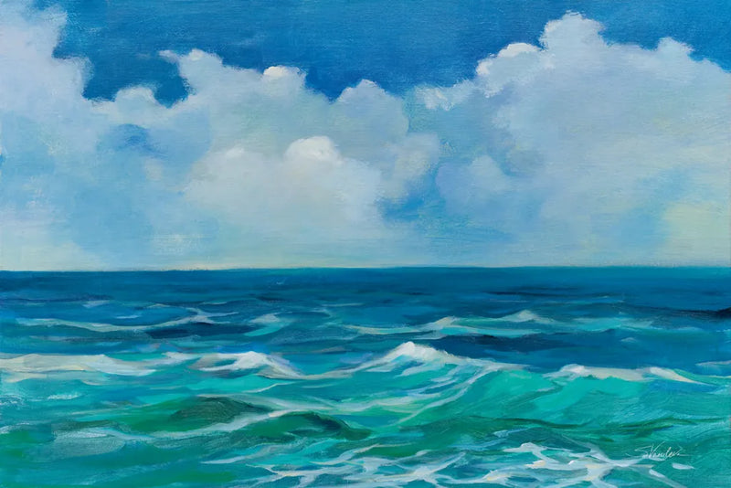 Emerald Wave by Silvia Vassileva. SKU 83508i. Archival Giclee Fine art print for wall decor.