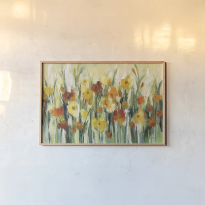 End of Summer Garden by Silvia Vassileva. shown as a paper print in a natural frame. Available as a archival giclee rolled canvas, fine art paper, or poster print. SKU 74314i.