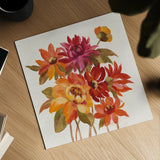 English Garden I by Silvia Vassileva. Shown as a detailed flat fine art print, highlighting archival giclee quality. Available as an archival giclee rolled canvas, fine art paper, or poster print. SKU 30148a.