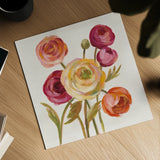 English Garden II by Silvia Vassileva. Shown as a detailed flat fine art print, highlighting archival giclee quality. Available as an archival giclee rolled canvas, fine art paper, or poster print. SKU 30149a.