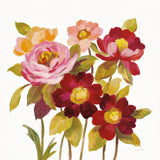 English Garden IV on White by Silvia Vassileva. SKU 32138a. Archival Giclee Fine art print for wall decor.