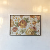 English Garden on Gray Crop by Silvia Vassileva. shown as a paper print in a black flame. Available as a archival giclee rolled canvas, fine art paper, or poster print. SKU 33730i.