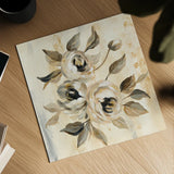 English Rose I by Silvia Vassileva. Shown as a detailed flat fine art print, highlighting archival giclee quality. Available as an archival giclee rolled canvas, fine art paper, or poster print. SKU 30443a.