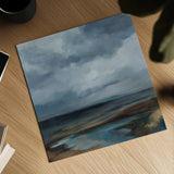Evening Beach by Silvia Vassileva. Shown as a detailed flat fine art print, highlighting archival giclee quality. Available as an archival giclee rolled canvas, fine art paper, or poster print. SKU 102547a.