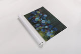 Evening Blue Garden by Silvia Vassileva. shown as a rolled paper print. Available as archival giclee rolled canvas, fine art paper, or poster print. SKU 104644i.
