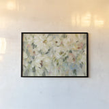 Expressive Pale Floral by Silvia Vassileva. shown as a paper print in a black flame. Available as a archival giclee rolled canvas, fine art paper, or poster print. SKU 49261i.