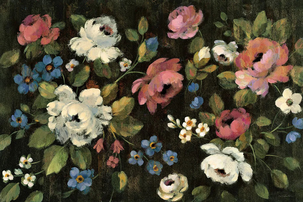 Expressive Spray on Black by Silvia Vassileva. SKU 29204i. Archival Giclee Fine art print for wall decor.