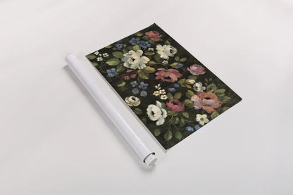 Expressive Spray on Black by Silvia Vassileva. shown as a rolled paper print. Available as archival giclee rolled canvas, fine art paper, or poster print. SKU 29204i.